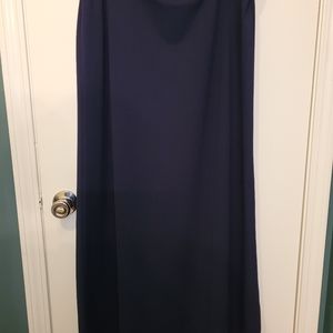 Roz&Ali Navy Full-Length Skirt